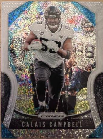 Calais Campbell [White Sparkle Prizm] #156