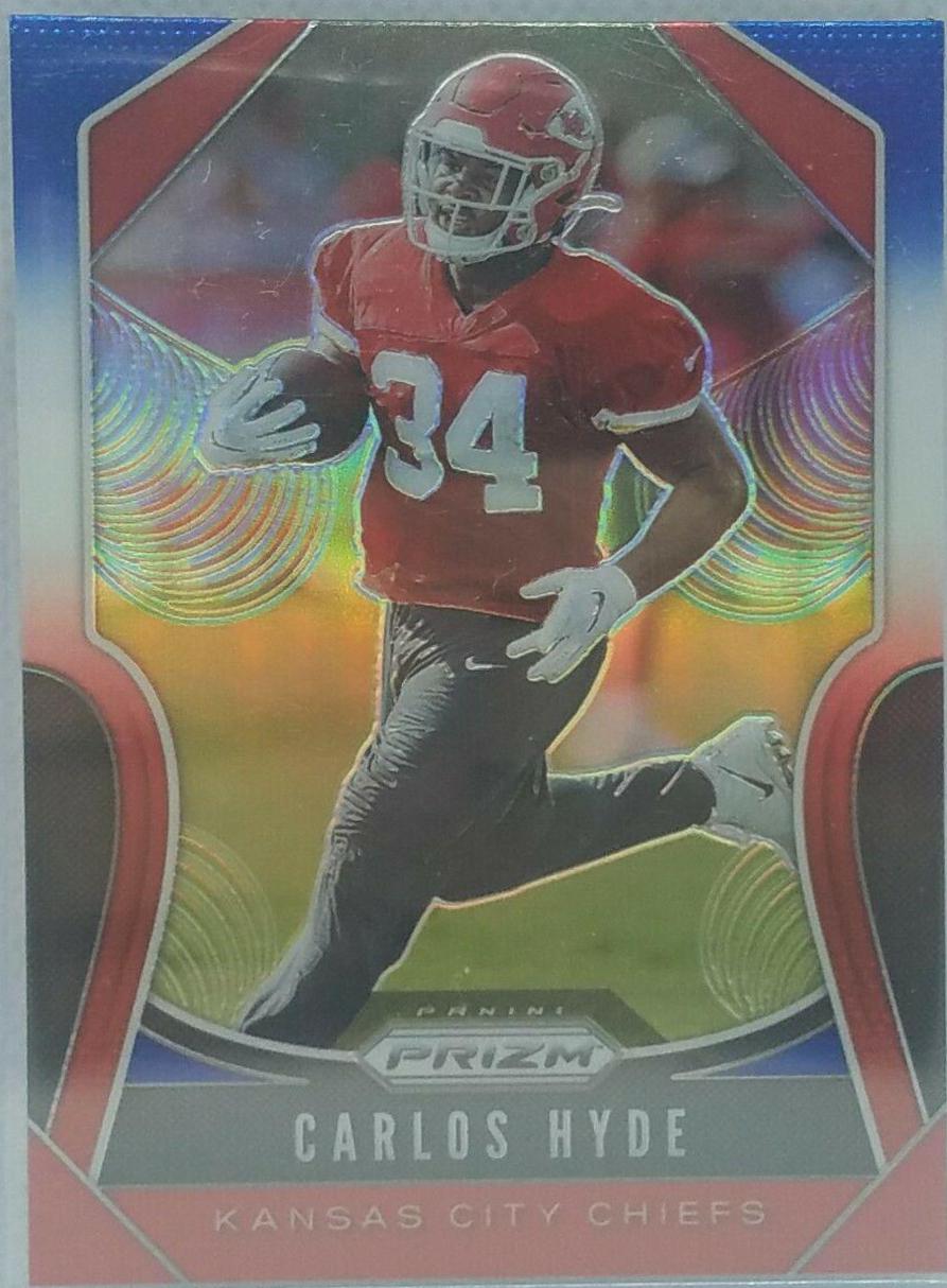 Carlos Hyde [Red, White, Blue Prizm] #212