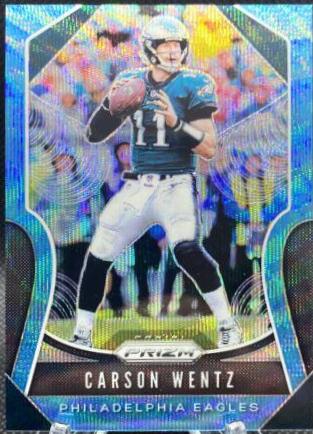 Carson Wentz [Blue Wave Prizm] #55