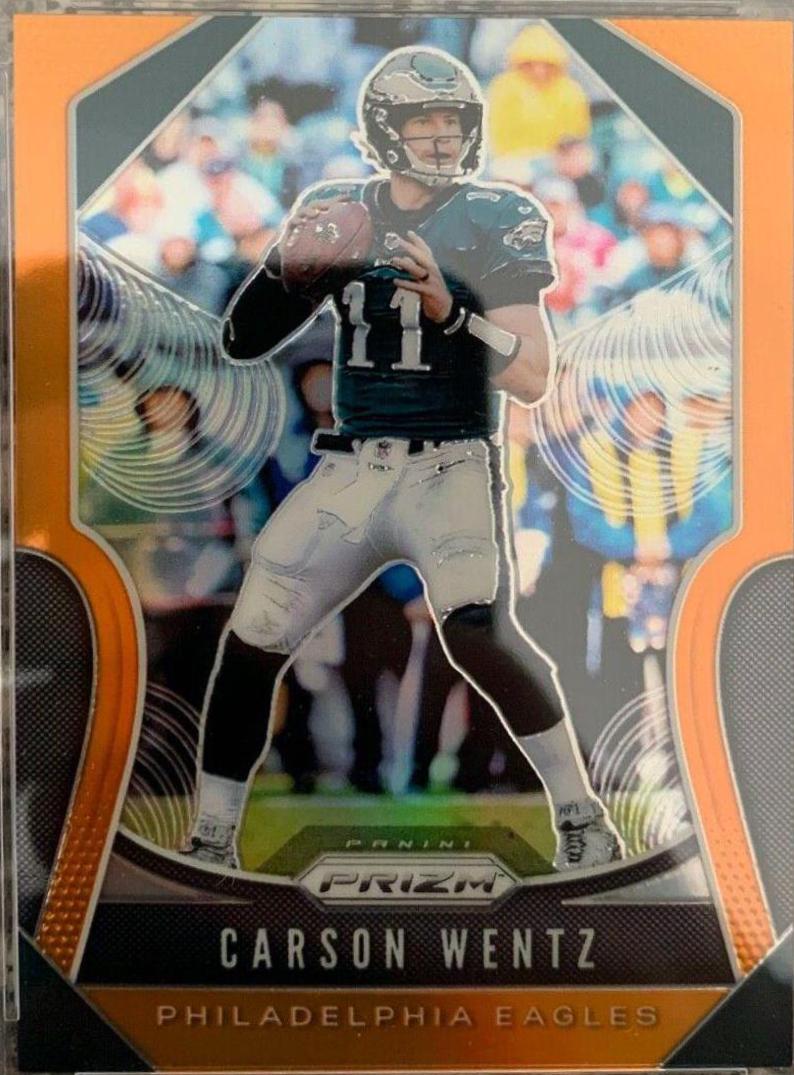 Carson Wentz [Orange Prizm] #55