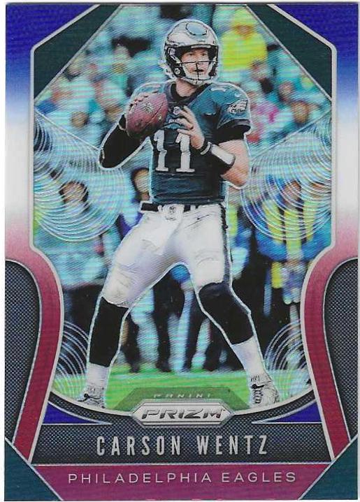 Carson Wentz [Red, White, Blue Prizm] #55