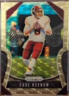 Case Keenum [Gold Vinyl Prizm] #62