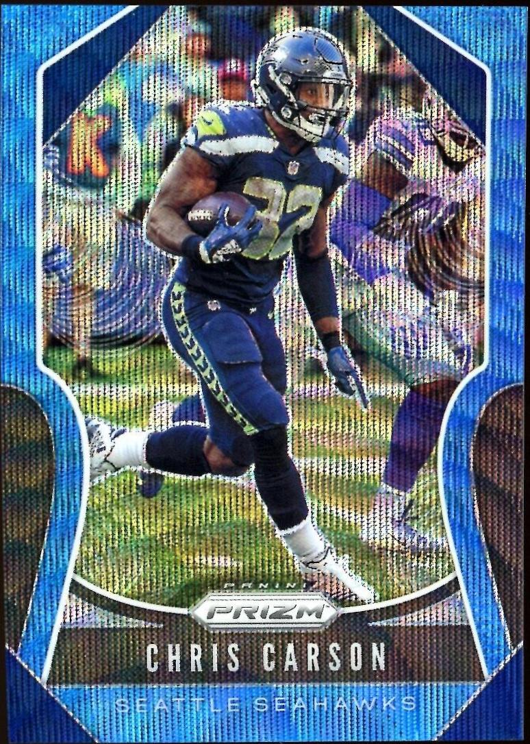 Chris Carson [Blue Wave Prizm] #259