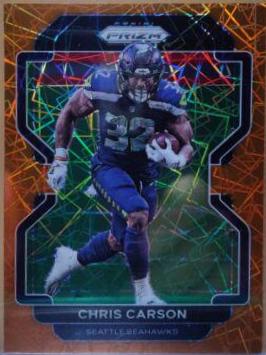 Chris Carson [Orange Prizm] #259