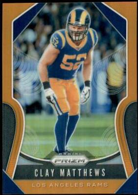 Clay Matthews [Orange Prizm] #245