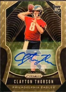 Clayton Thorson [Autograph Gold Vinyl Prizm] #310
