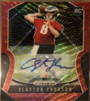 Clayton Thorson [Autograph Red Wave Prizm] #310