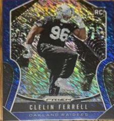 Clelin Ferrell [Autograph Blue Shimmer Prizm] #316