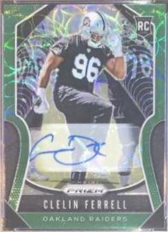 Clelin Ferrell [Autograph Green Scope Prizm] #316
