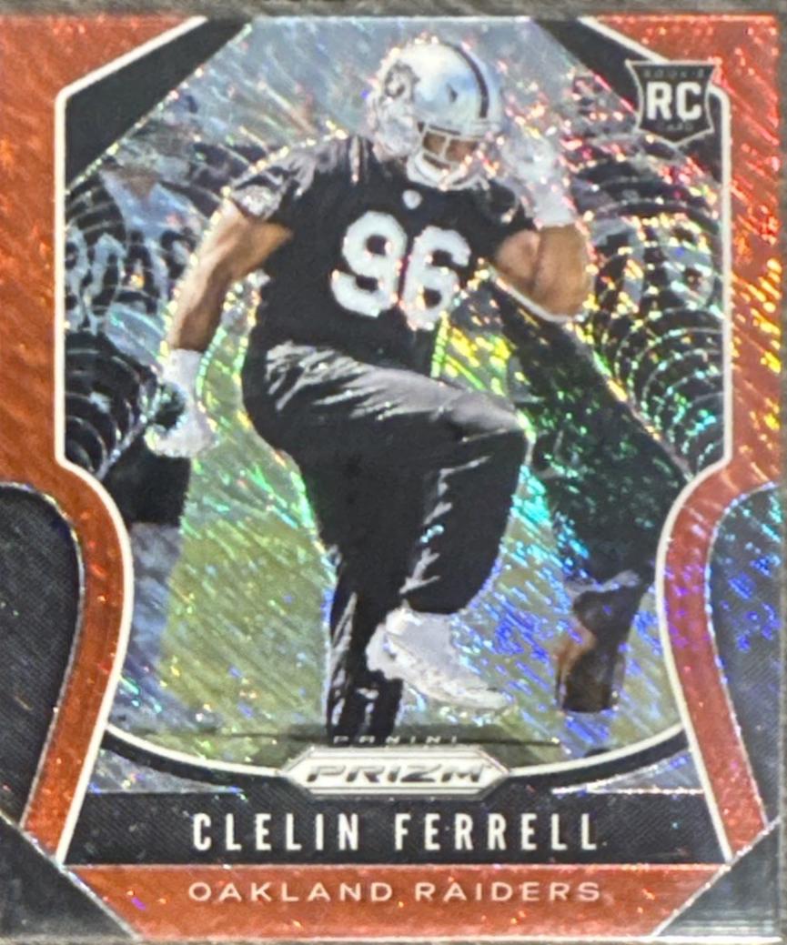 Clelin Ferrell [Autograph Red Shimmer Prizm] #316