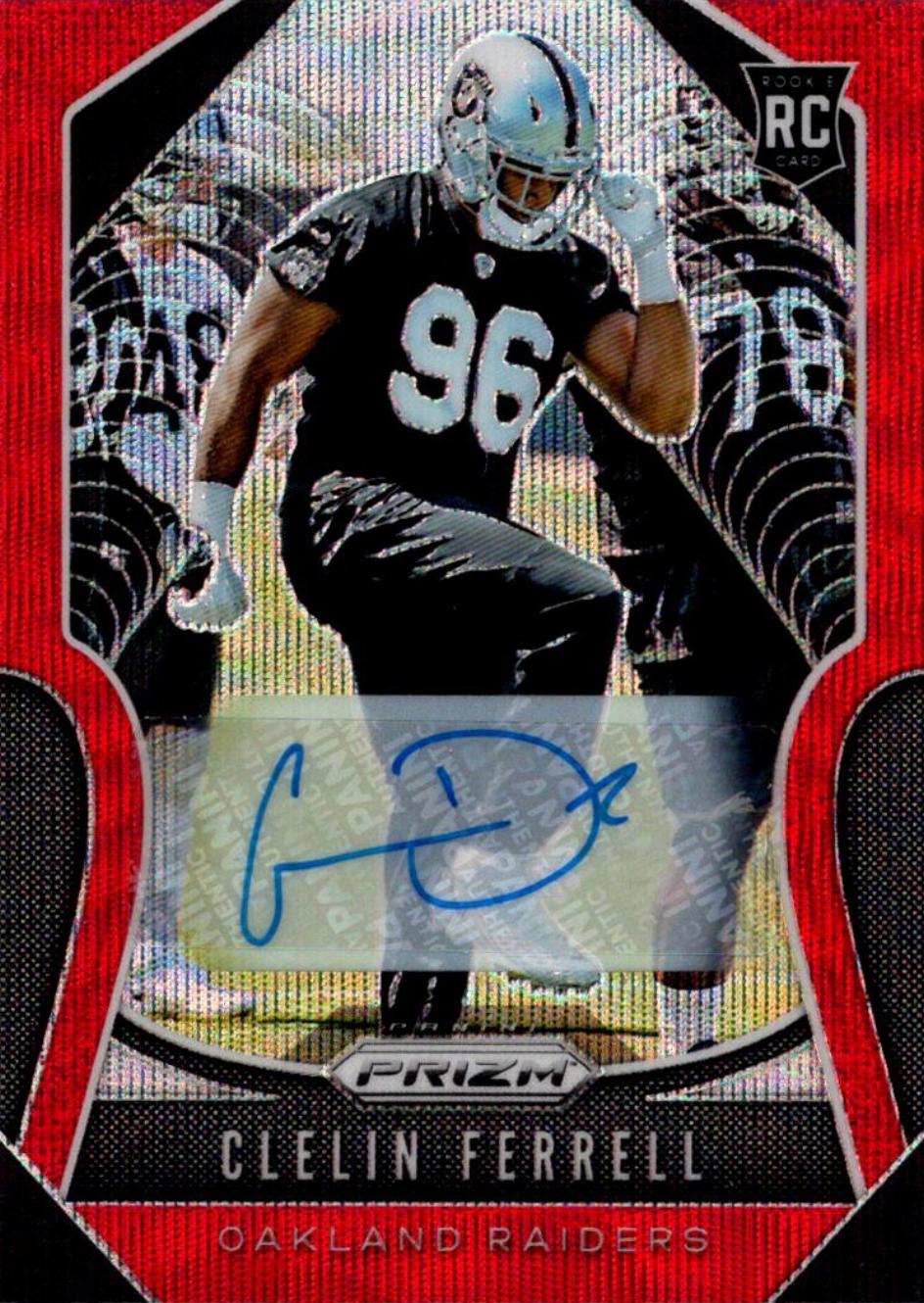 Clelin Ferrell [Autograph Red Wave Prizm] #316