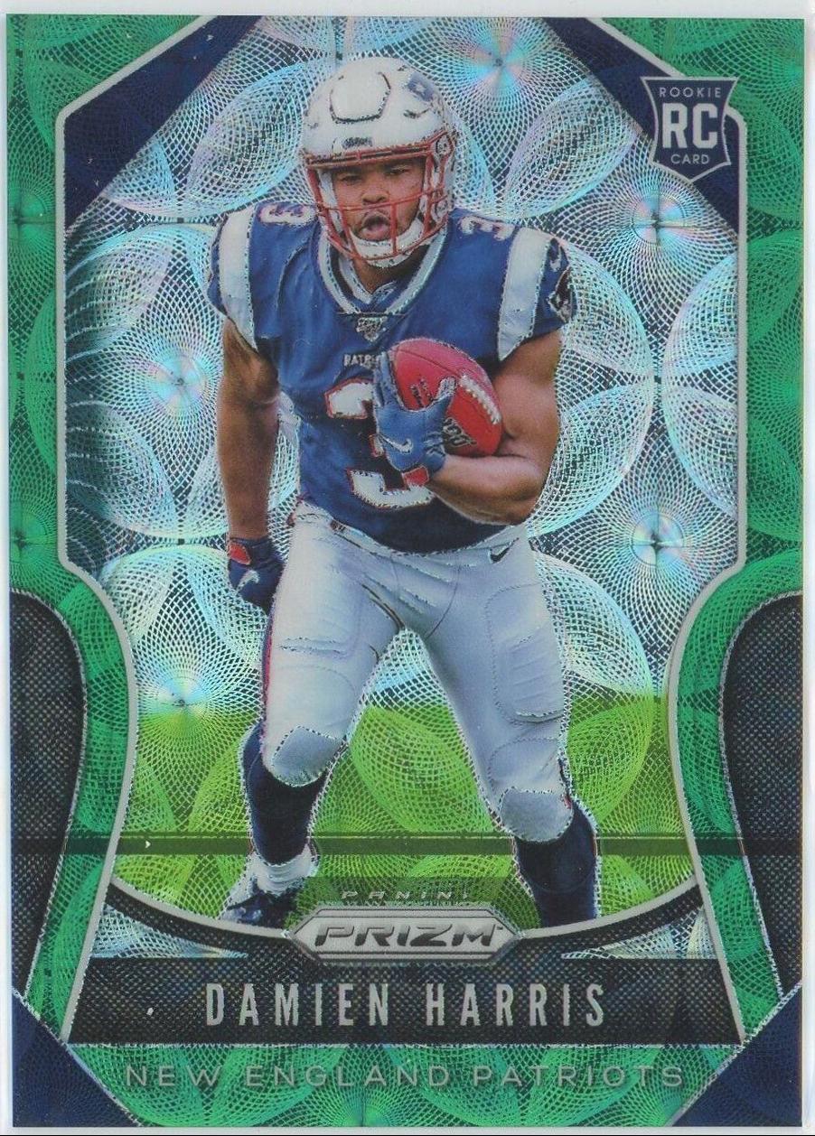 Damien Harris [Autograph Green Scope Prizm] #324