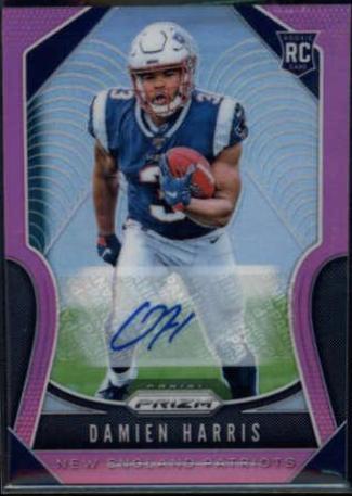 Damien Harris [Autograph Pink Prizm] #324