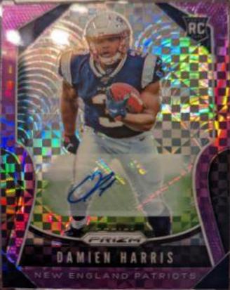 Damien Harris [Autograph Purple Power Prizm] #324