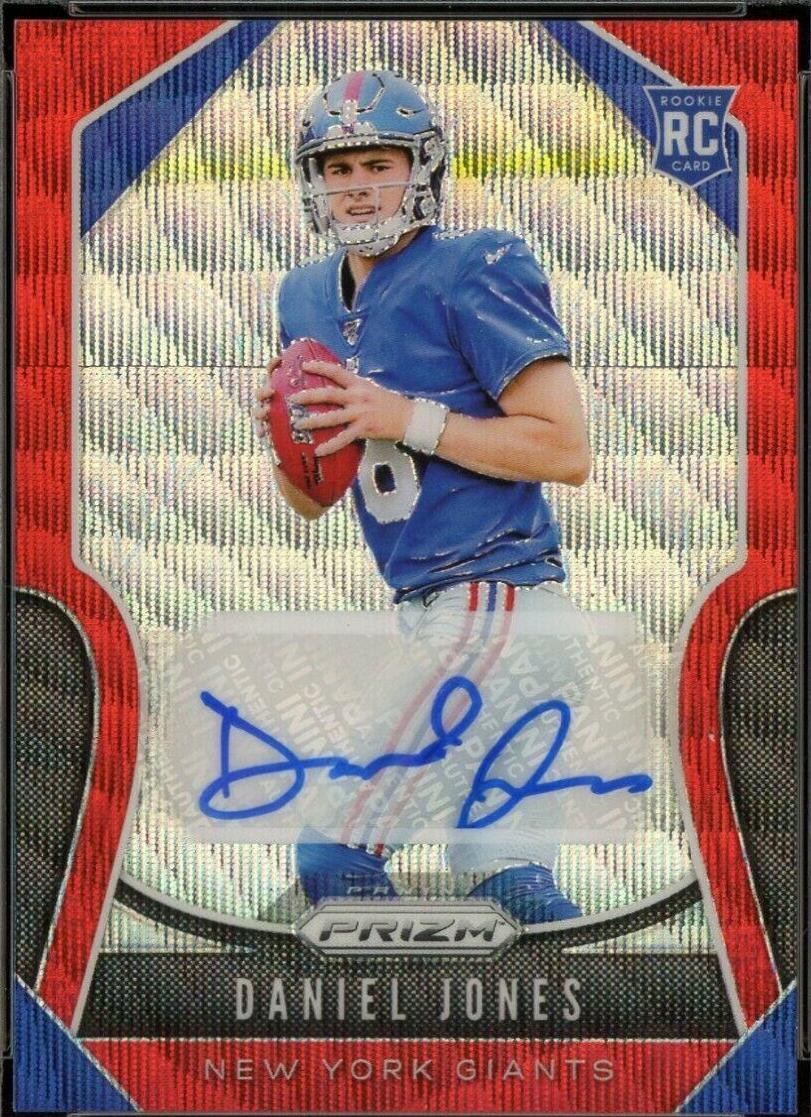 Daniel Jones [Autograph Red Wave Prizm] #302