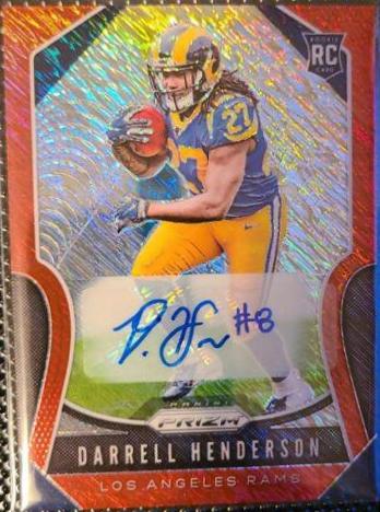 Darrell Henderson [Autograph Red Shimmer Prizm] #330