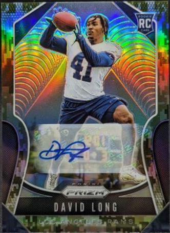 David Long [Autograph Camo Prizm] #386