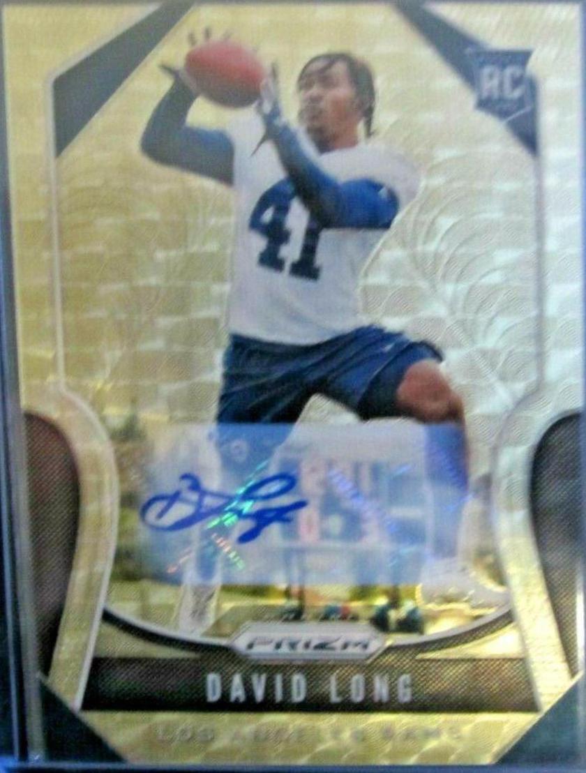 David Long [Autograph Gold Vinyl Prizm] #386