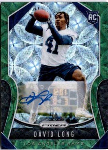 David Long [Autograph Green Scope Prizm] #386