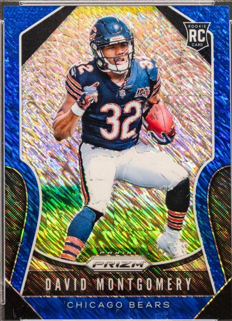 David Montgomery [Autograph Blue Shimmer Prizm] #327