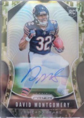 David Montgomery [Autograph Camo Prizm] #327