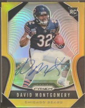 David Montgomery [Autograph Gold Prizm] #327