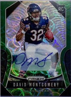 David Montgomery [Autograph Green Scope Prizm] #327