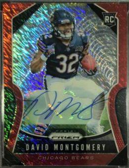 David Montgomery [Autograph Red Shimmer Prizm] #327