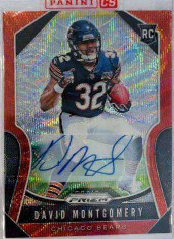 David Montgomery [Autograph Red Wave Prizm] #327