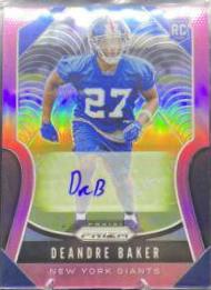 Deandre Baker [Autograph Pink Prizm] #314