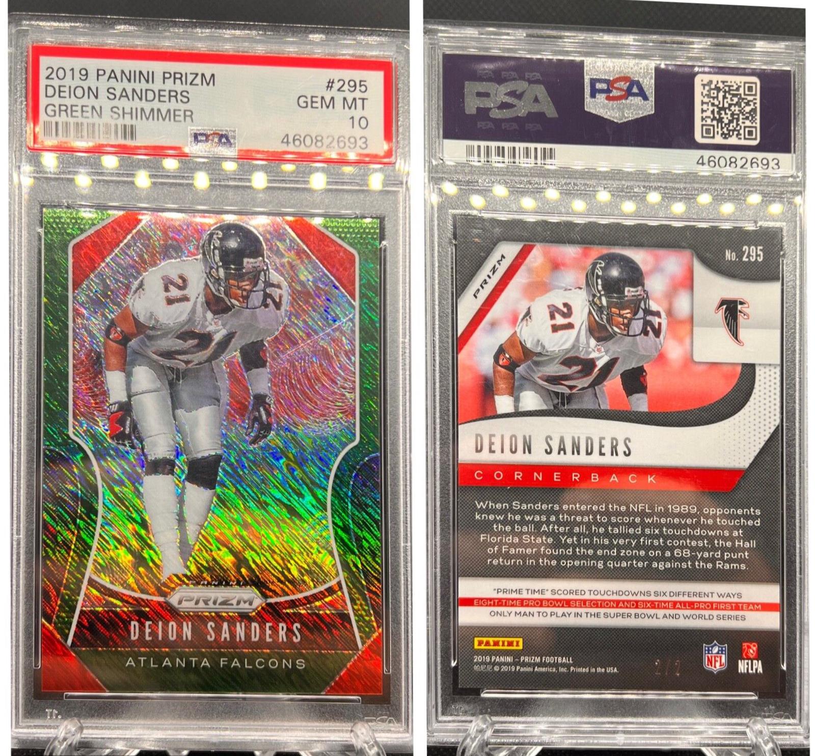 Deion Sanders [Green Shimmer] #295