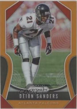 Deion Sanders [Orange Prizm] #295
