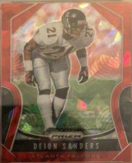 Deion Sanders [Red Ice Prizm] #295