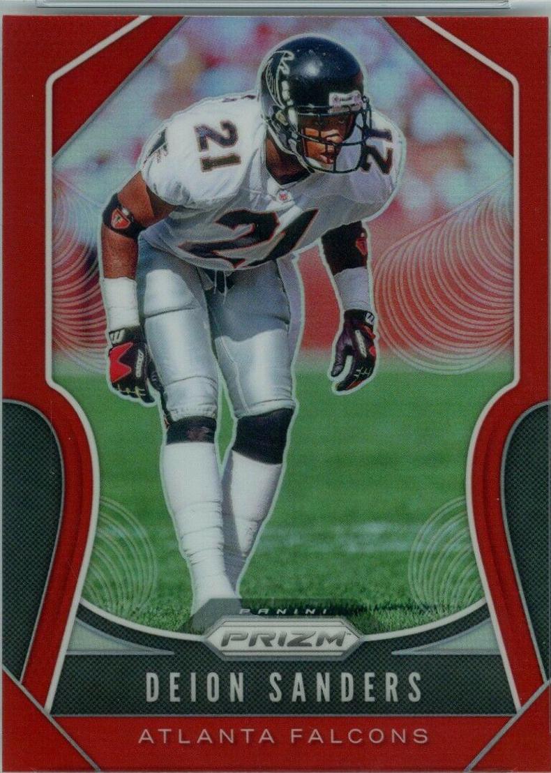 Deion Sanders [Red Prizm] #295