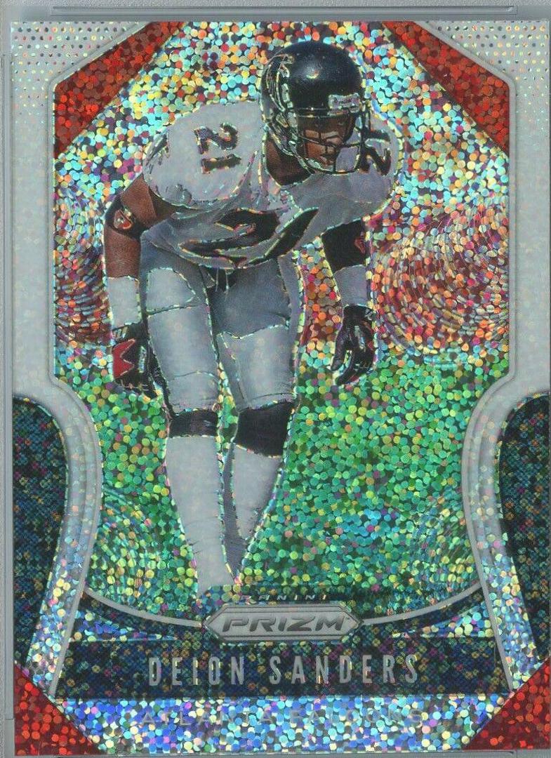Deion Sanders [White Sparkle Prizm] #295