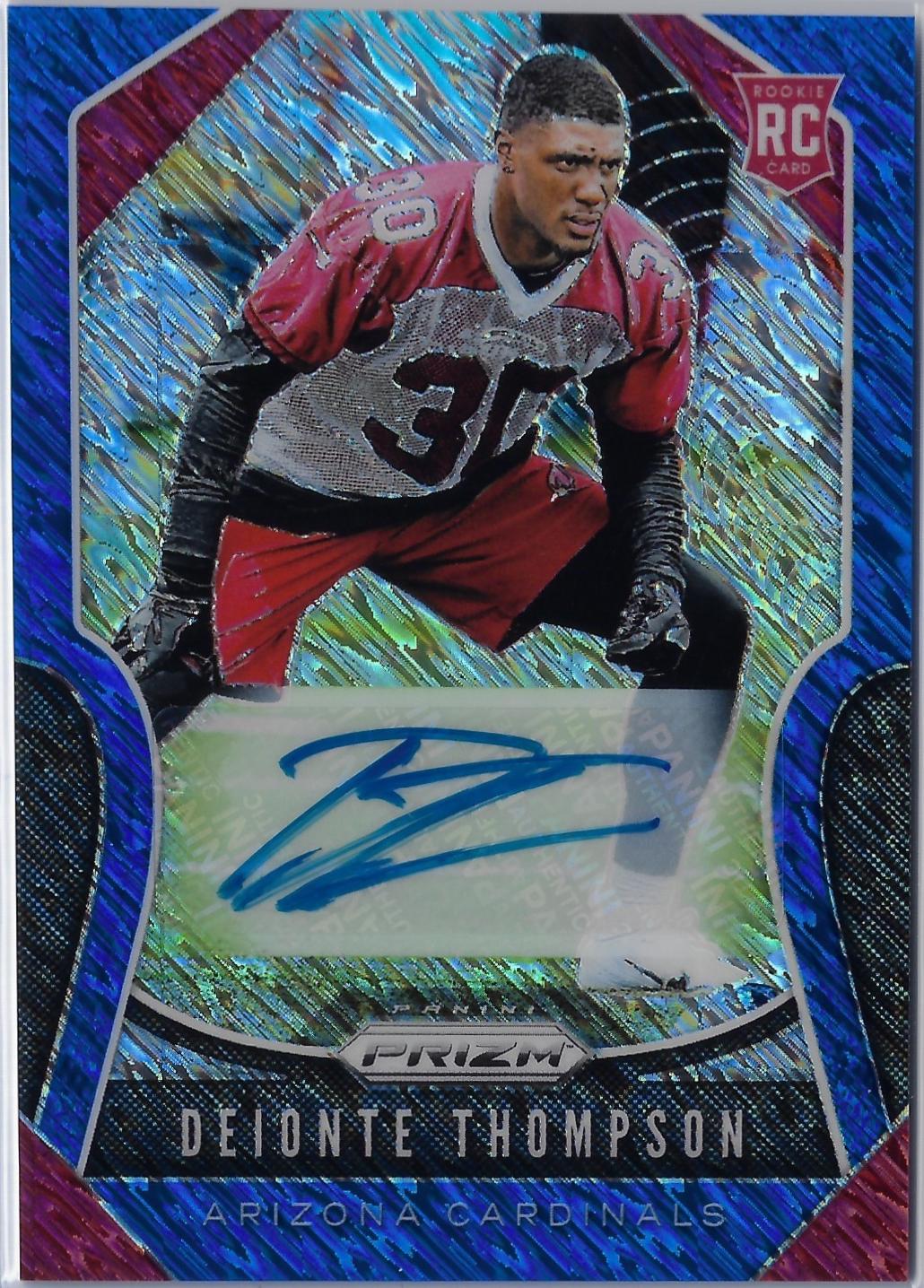 Deionte Thompson [Autograph Blue Shimmer Prizm] #390
