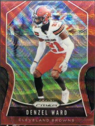 Denzel Ward [Red Wave Prizm] #91