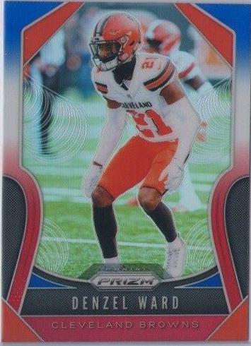 Denzel Ward [Red, White, Blue Prizm] #91