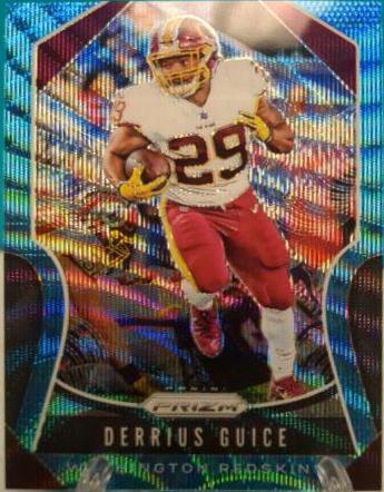 Derrius Guice [Blue Wave Prizm] #63