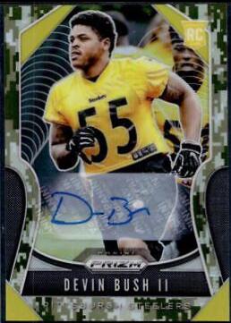 Devin Bush II [Autograph Camo Prizm] #313