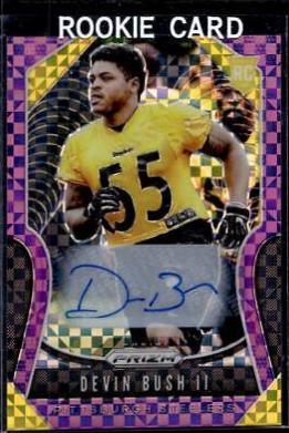 Devin Bush II [Autograph Purple Power Prizm] #313