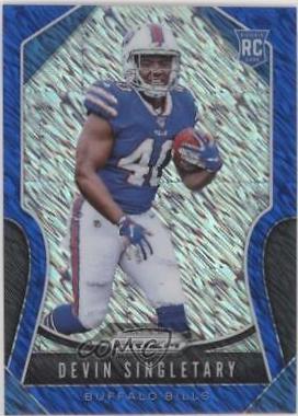 Devin Singletary [Autograph Blue Shimmer Prizm] #335