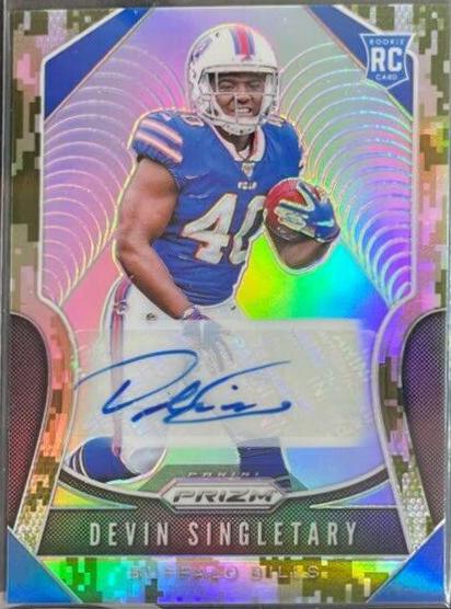 Devin Singletary [Autograph Camo Prizm] #335