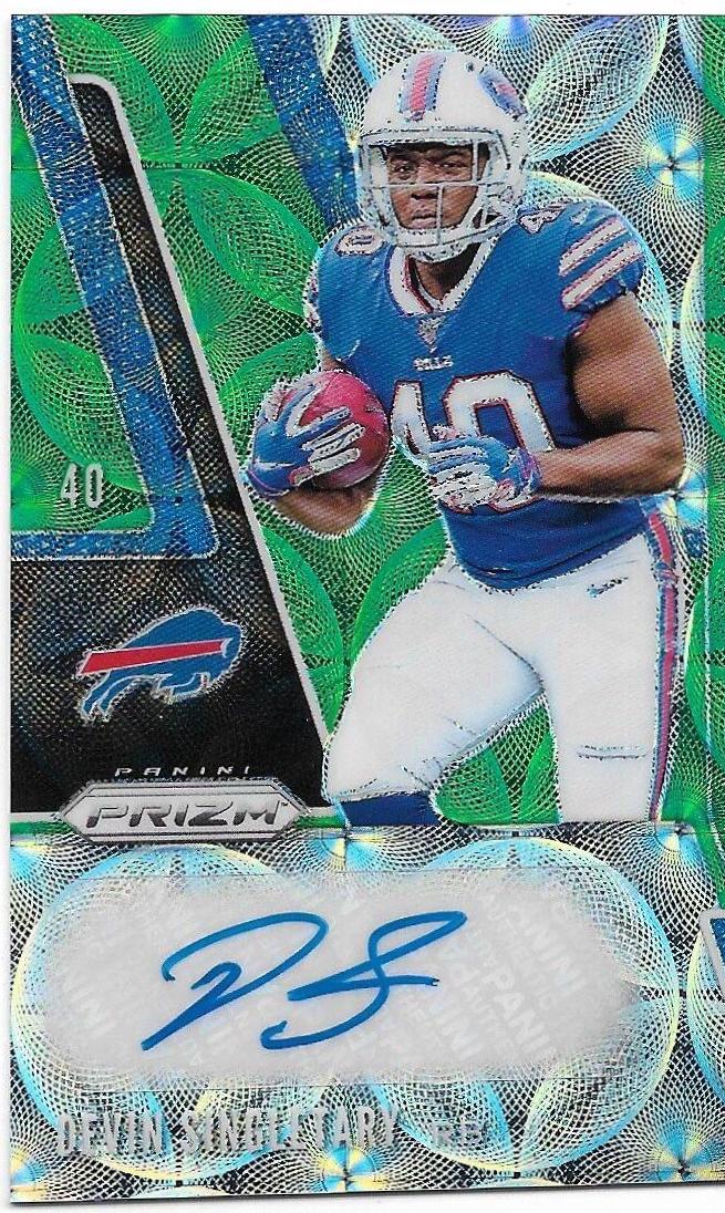 Devin Singletary [Autograph Green Scope Prizm] #335