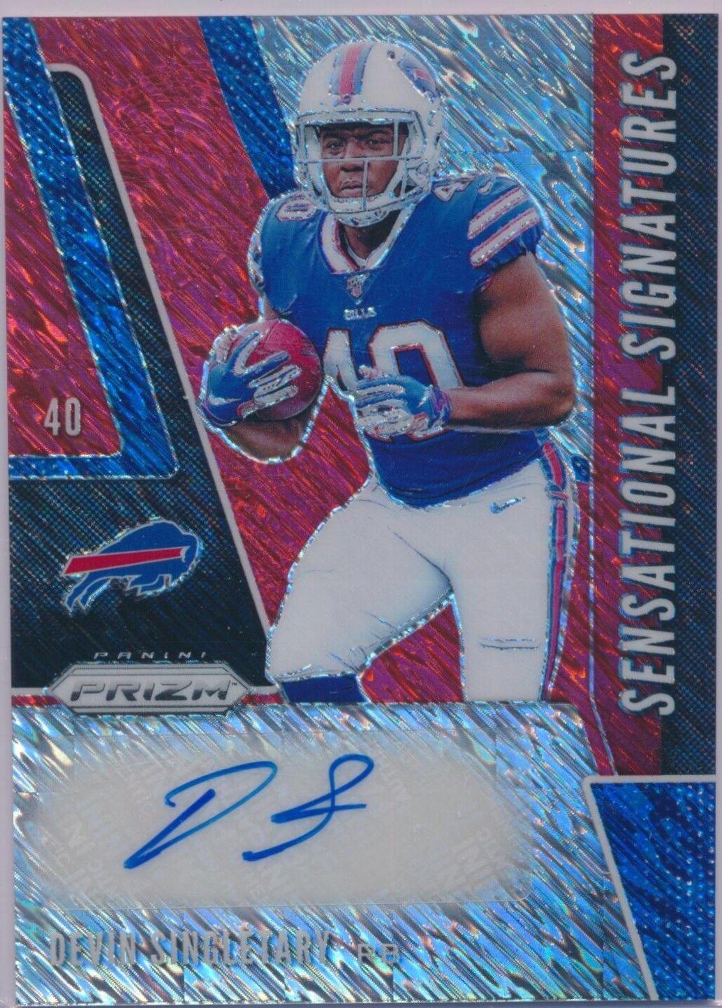 Devin Singletary [Autograph Red Shimmer Prizm] #335