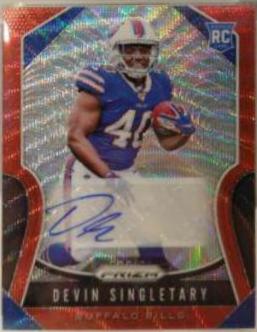 Devin Singletary [Autograph Red Wave Prizm] #335