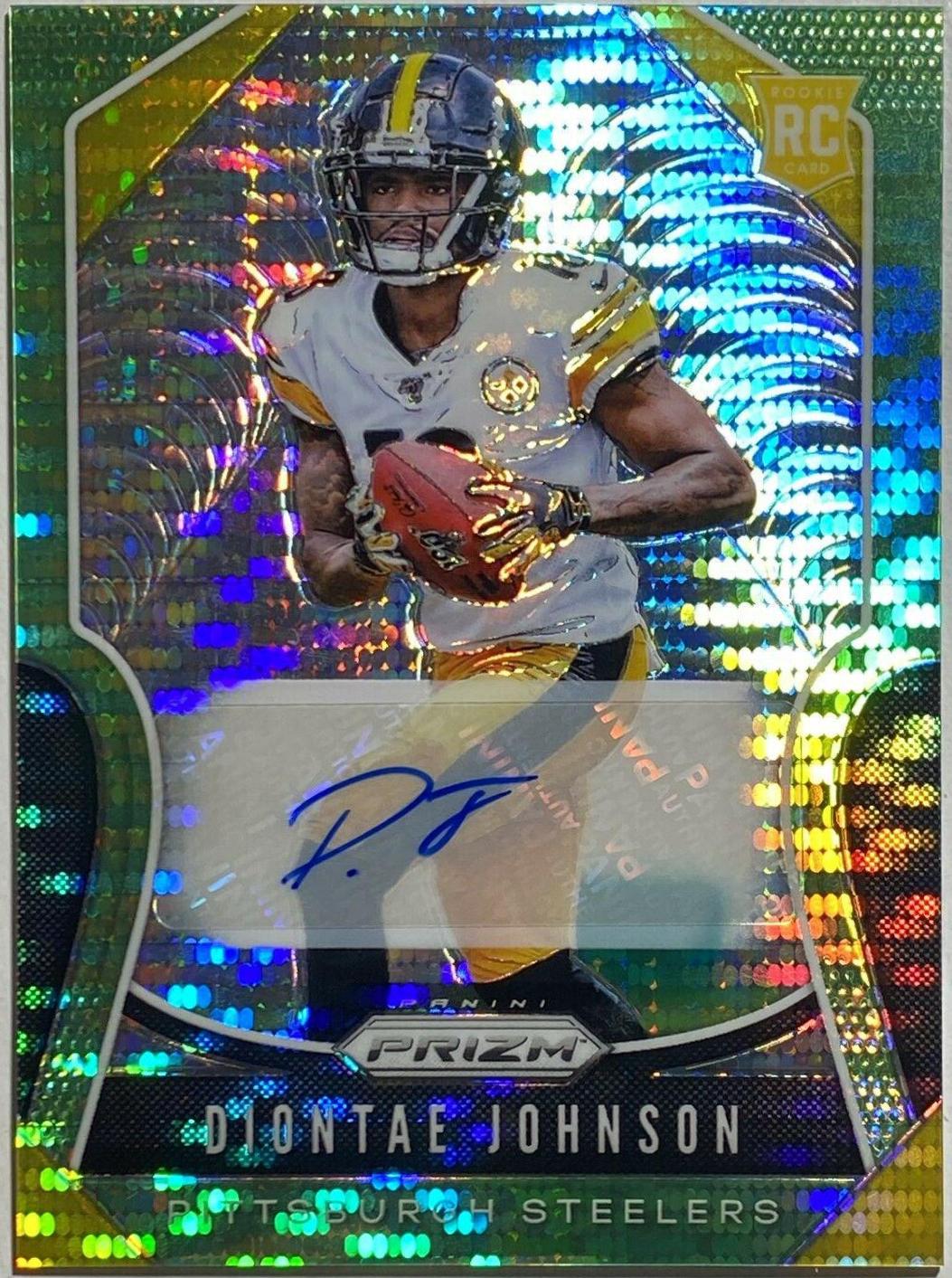 Diontae Johnson [Autograph Neon Green Prizm] #352