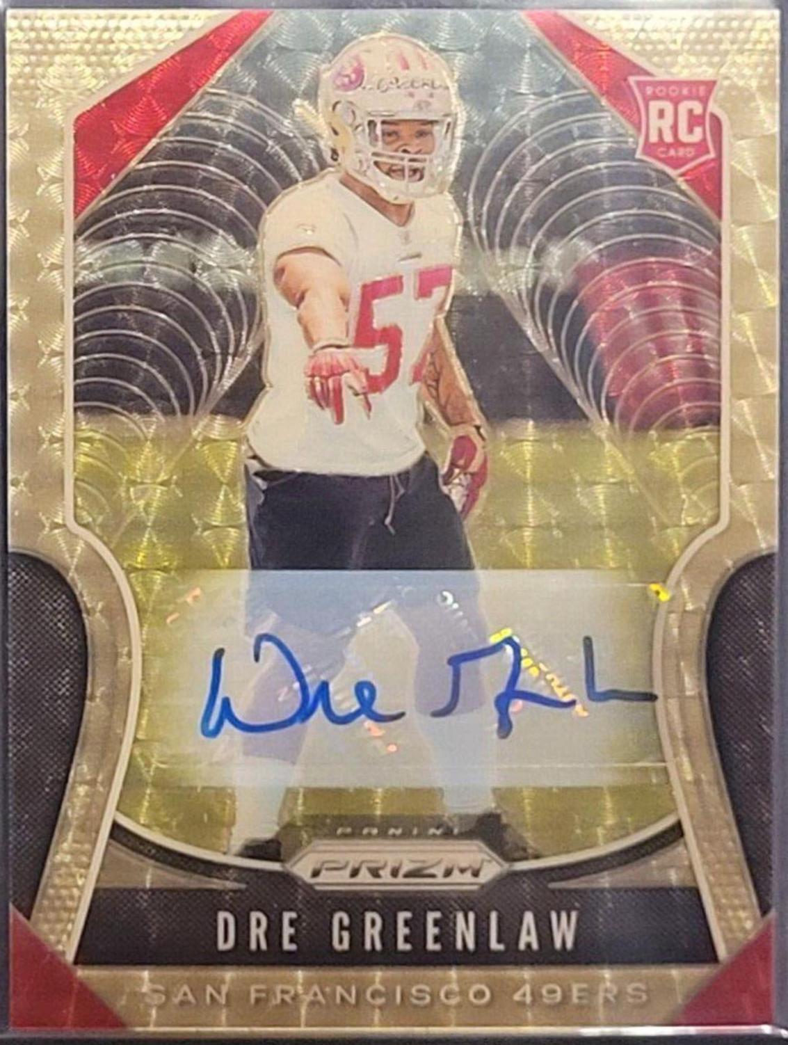 Dre Greenlaw [Autograph Gold Vinyl Prizm] #384