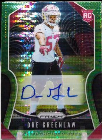 Dre Greenlaw [Autograph Neon Green Prizm] #384