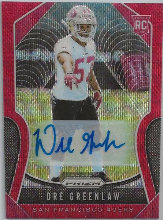 Dre Greenlaw [Autograph Red Wave Prizm] #384